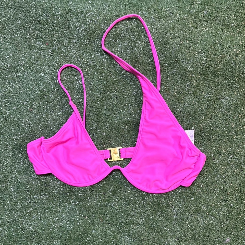 PrettyLittleThing Hot Pink Bikini Top
